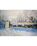 Puzzle 1000 piese - Claude Monet: The Magpie, 1869 (Art-by-Bluebird-60041)
