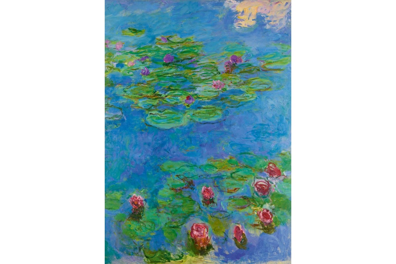 Puzzle 1000 piese - Claude Monet: Water Lilies, 1917 (Art-by-Bluebird-60062)