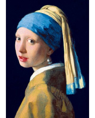 Puzzle 1000 piese - Johannes Vermeer: Girl with a Pearl Earring, 1665 (Art-by-Bluebird-60065)