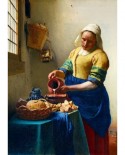Puzzle 1000 piese - Johannes Vermeer: The Milkmaid, 1658 (Art-by-Bluebird-60066)
