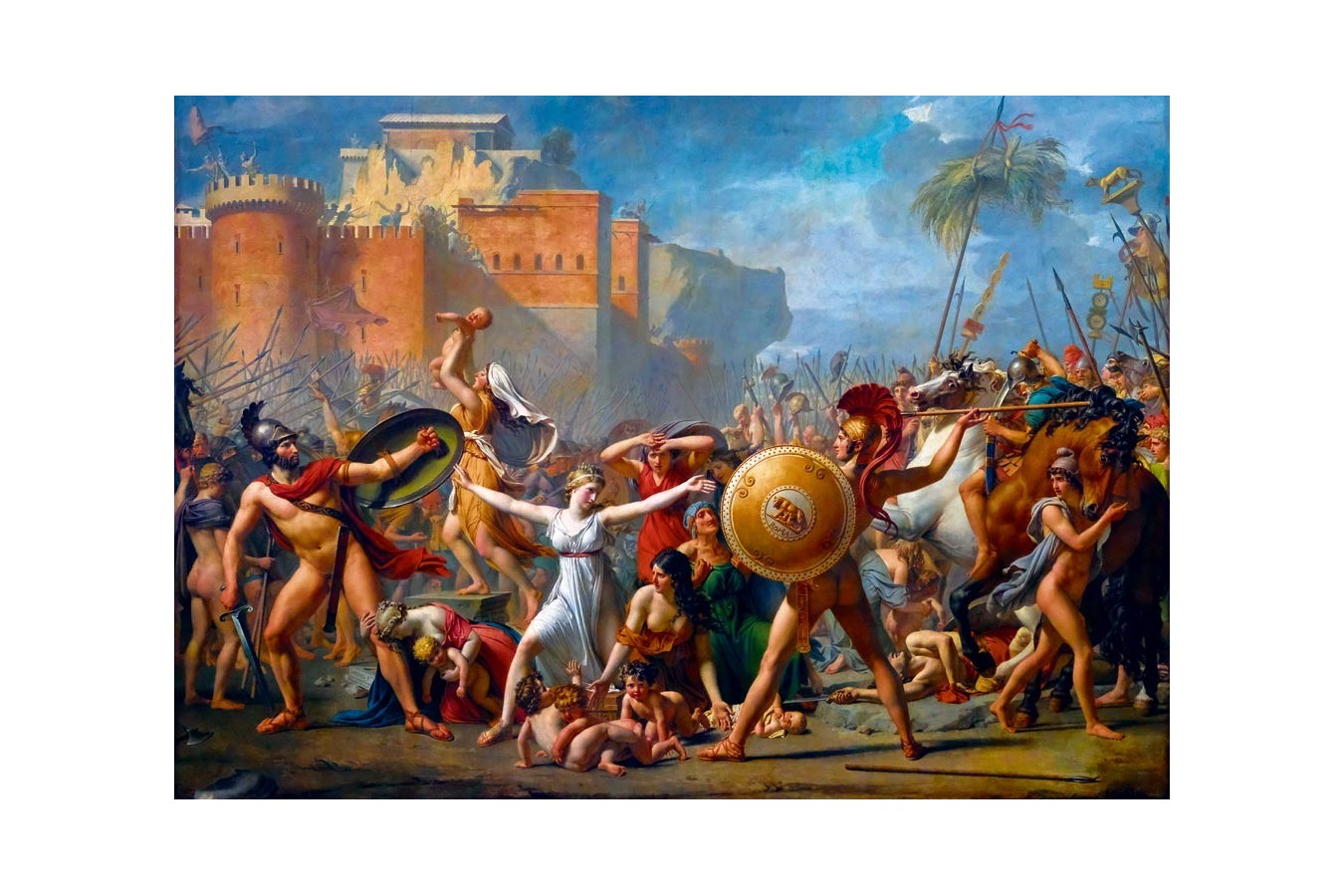 Puzzle 1000 piese - Jacques-Louis David: The Intervention of the Sabine Women, 1799 (Art-by-Bluebird-60084)