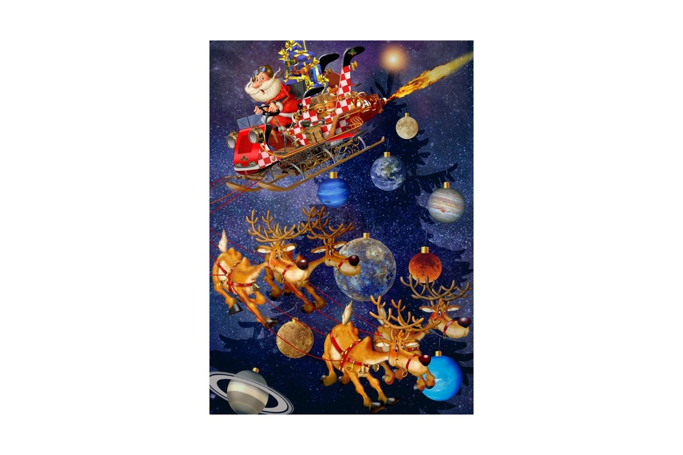 Puzzle Bluebird - Francois Ruyer: Santa Claus is arriving!, 1500 piese (70445)