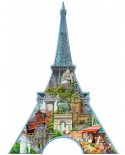 Puzzle Ravensburger - Contur Turnul Eiffel, 960 piese (16152)