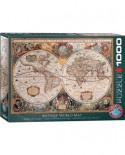 Puzzle Eurographics - Antique World Map, 1000 piese (6000-1997)