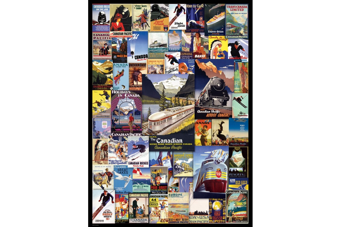 Puzzle Eurographics - Canadian Pacific Rail - Poster Vintage, 1000 piese (6000-0648)