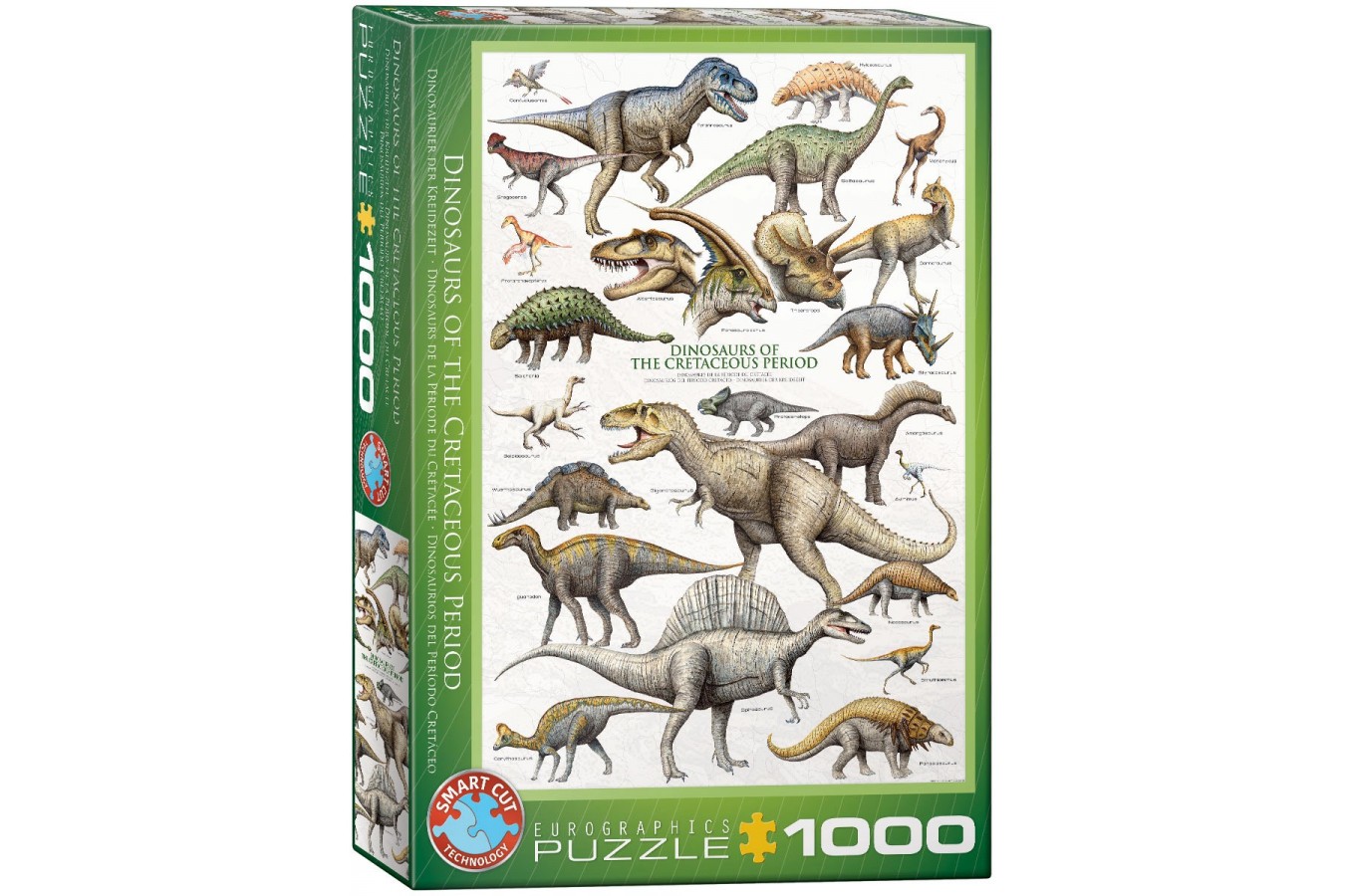 Puzzle Eurographics - Dinosaurier der Kreidezeit, 1000 piese (6000-0098)