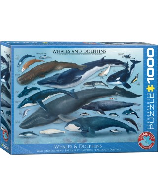 Puzzle Eurographics - Dolphins and Whales, 1000 piese (6000-0082)