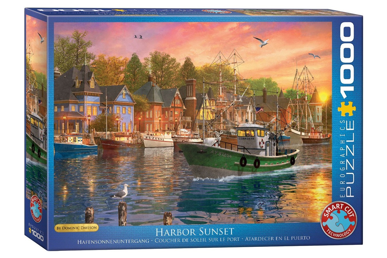 Puzzle Eurographics - Dominic Davison: Harbor Sunset, 1000 piese (6000-0969)