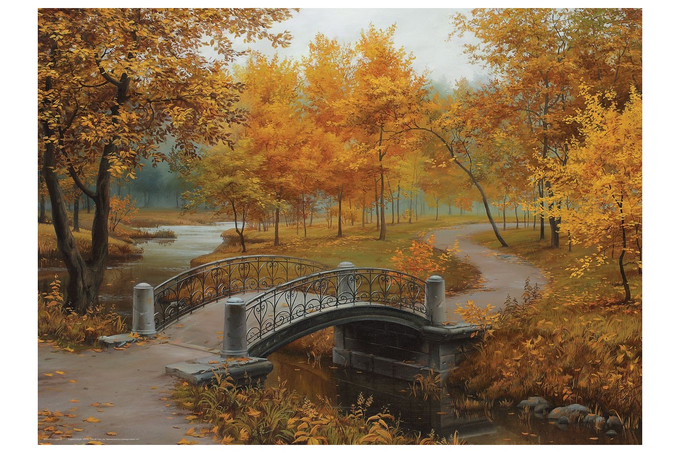 Puzzle Eurographics - Eugeny Lushpin: Autumn in an Old Park, 1000 piese (6000-0979)