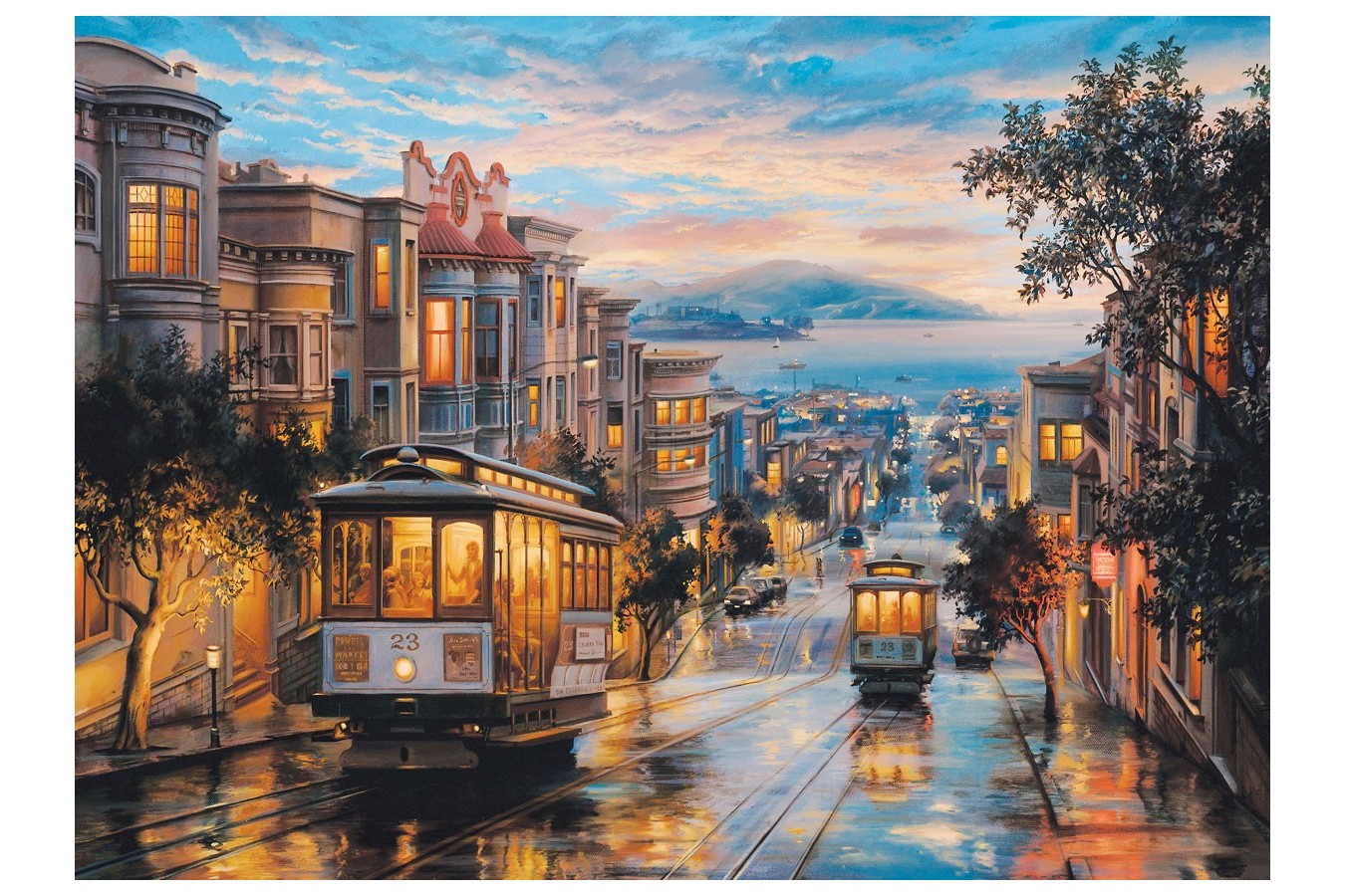 Puzzle Eurographics - Eugeny Lushpin: San Francisco, Cable Car Heaven, 1000 piese (6000-0957)