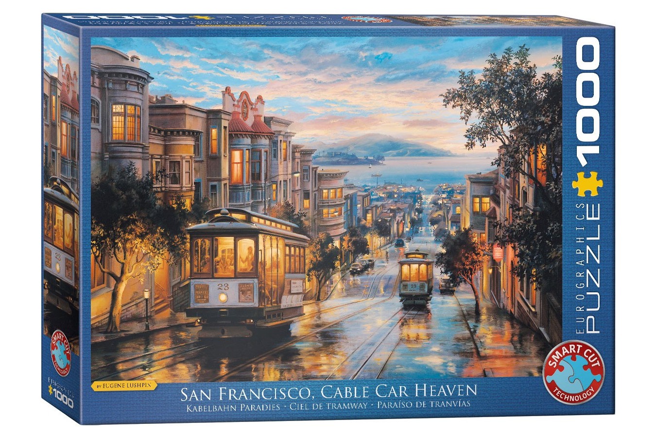 Puzzle Eurographics - Eugeny Lushpin: San Francisco, Cable Car Heaven, 1000 piese (6000-0957)