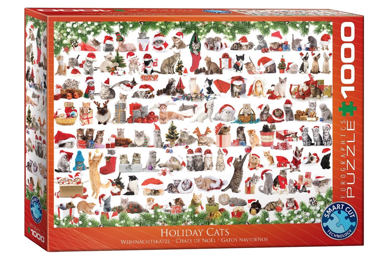 Puzzle Eurographics - Holiday Cats, 1000 piese (6000-0940)
