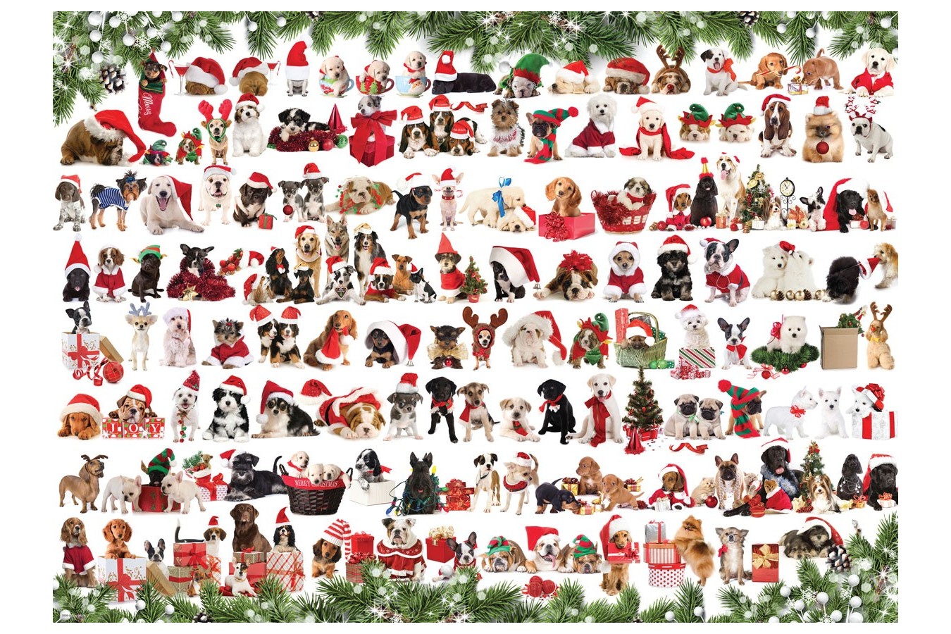 Puzzle Eurographics - Holiday Dogs, 1000 piese (6000-0939)