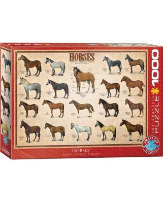 Puzzle Eurographics - Horses, 1000 piese (6000-0078)