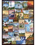Puzzle Eurographics - Lighthouses Vintage Posters, 1000 piese (6000-0779)