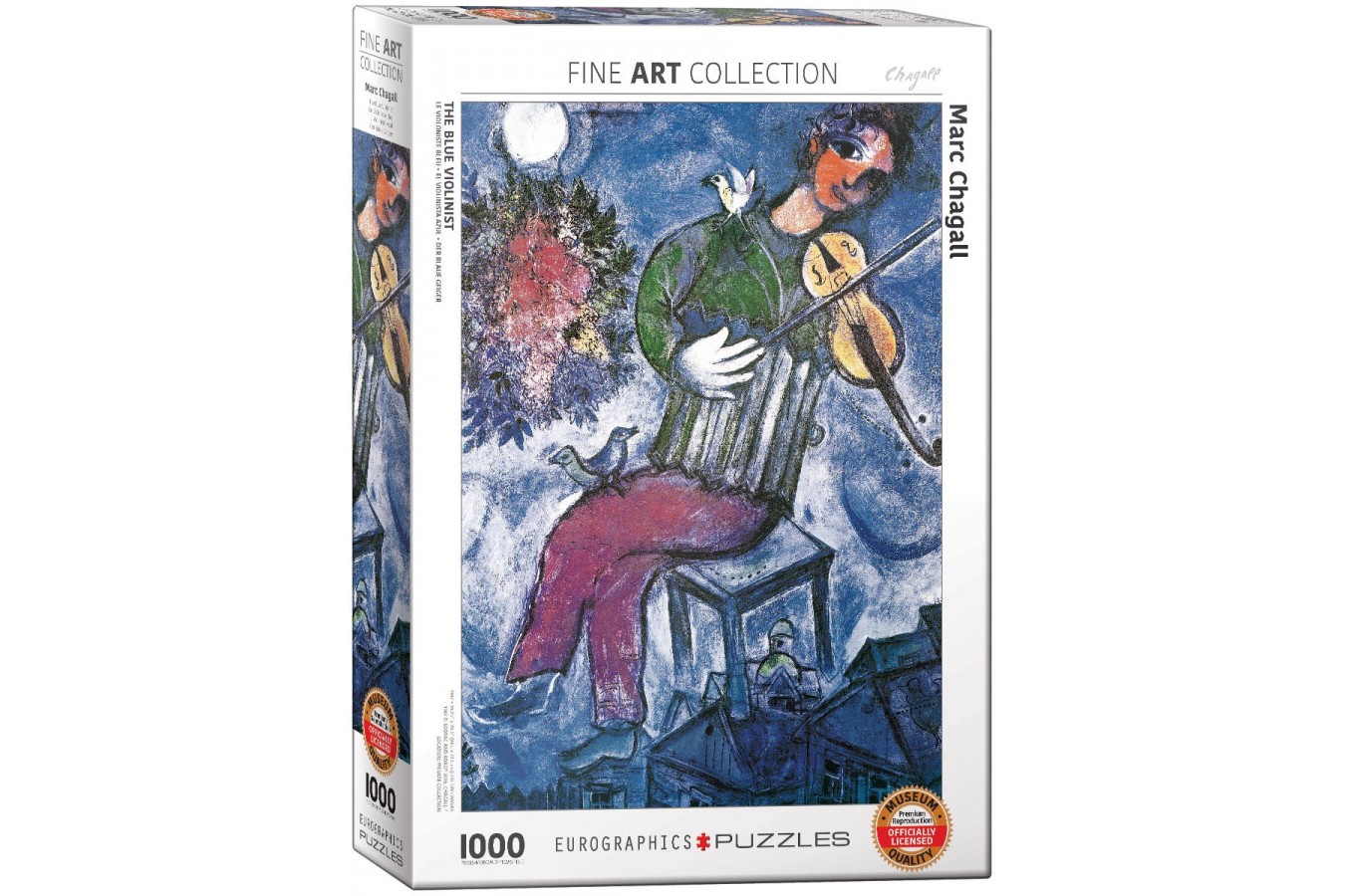 Puzzle Eurographics - Marc Chagall: The Blue Violinist, 1000 piese (6000-0852)