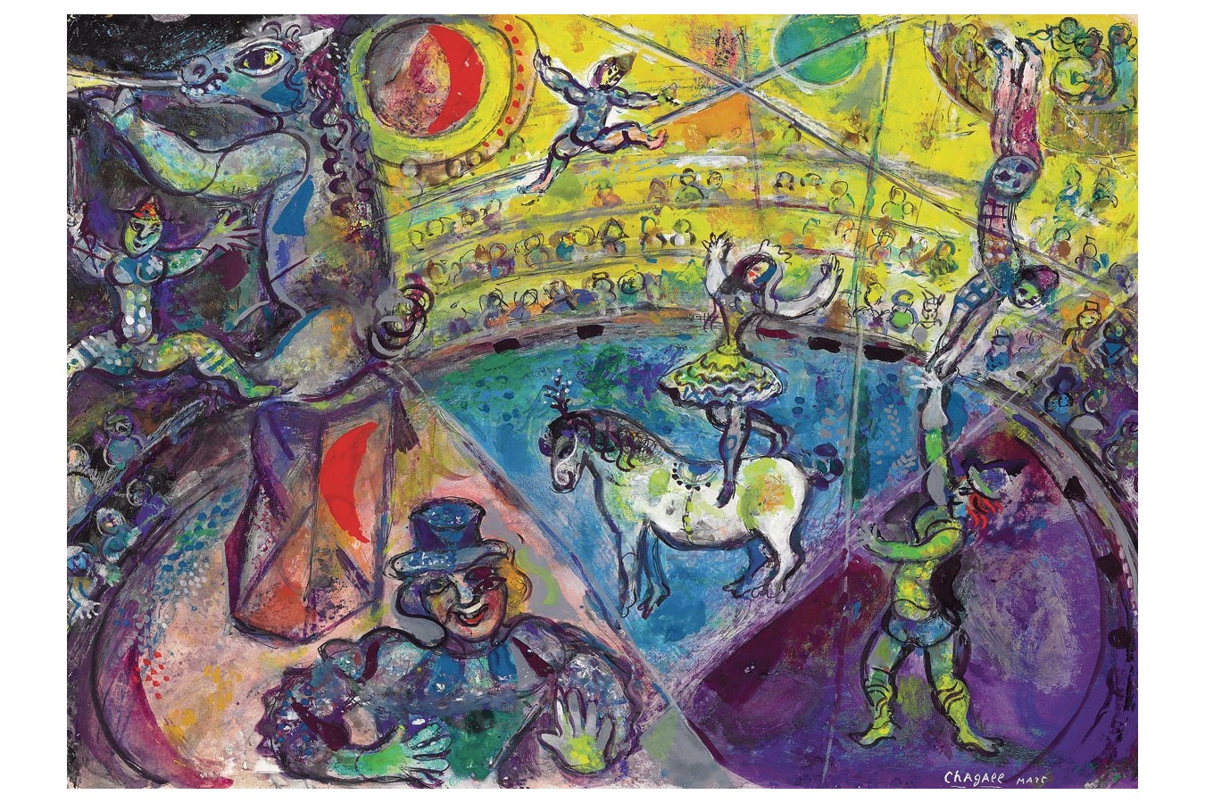 Puzzle Eurographics - Marc Chagall: The Circus Horse, 1000 piese (6000-0851)