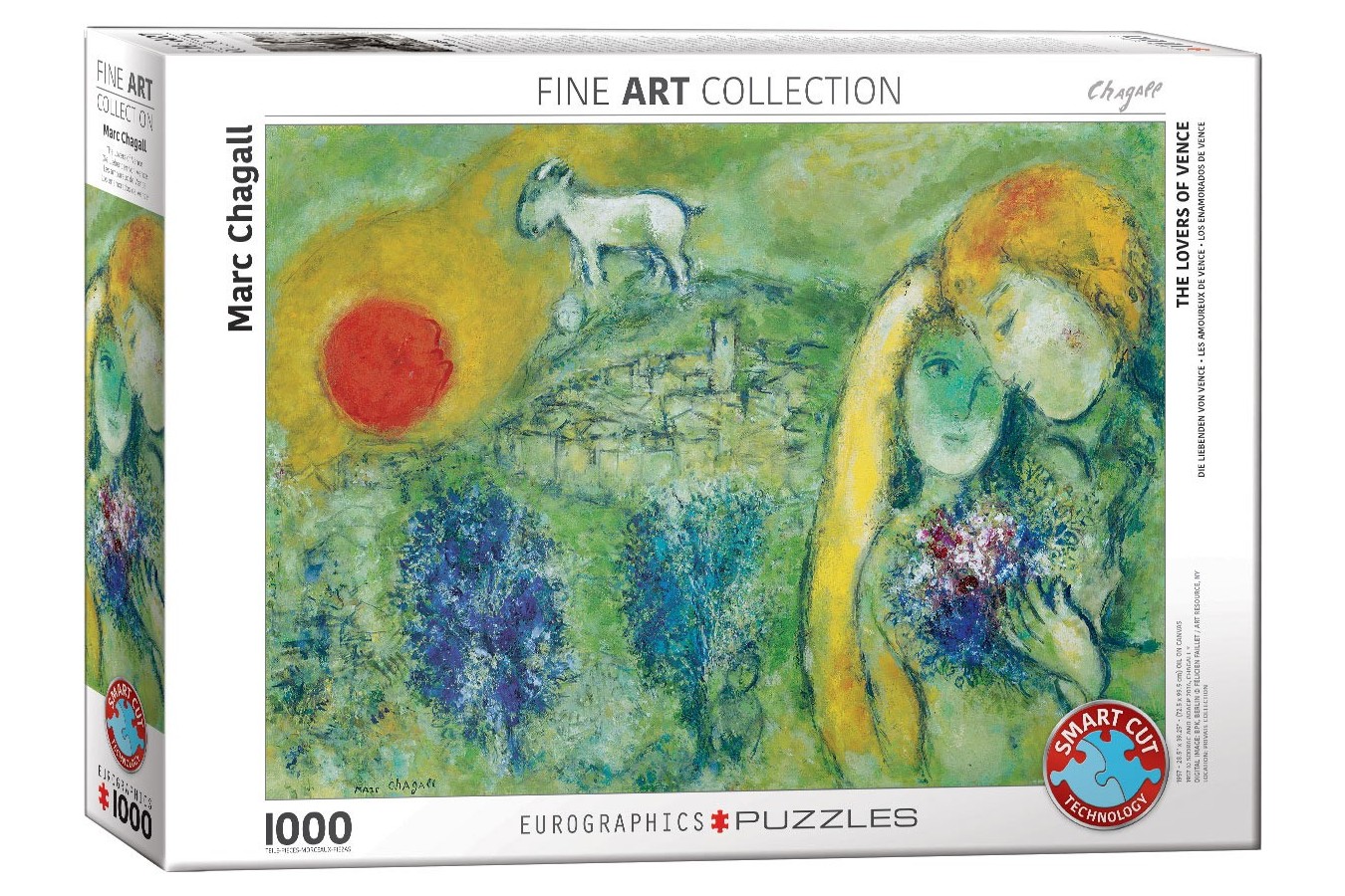 Puzzle Eurographics - Marc Chagall: The Lovers of Vence, 1000 piese (6000-0848)