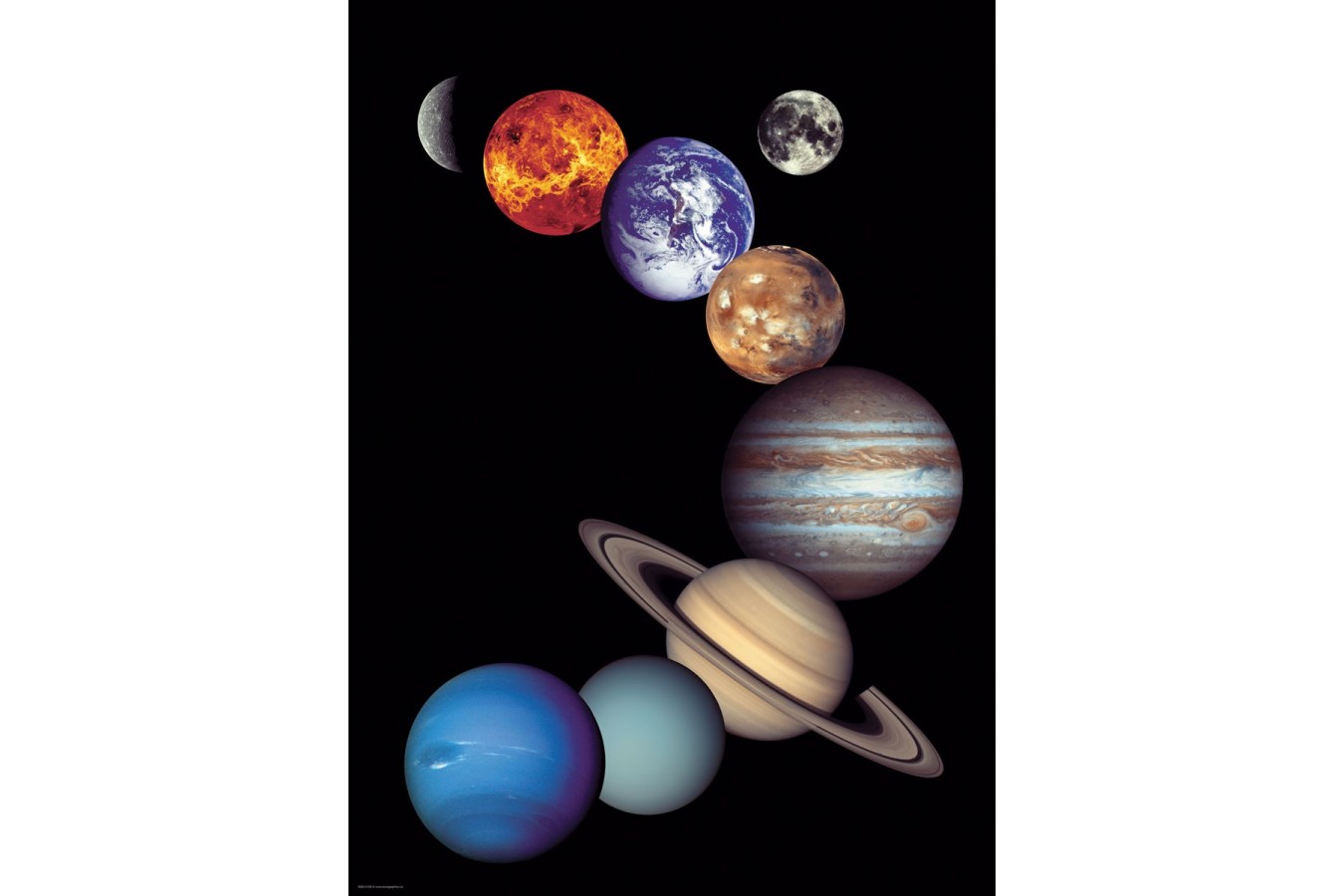 Puzzle Eurographics - Nasa Solar System, 1000 piese (6000-0100)