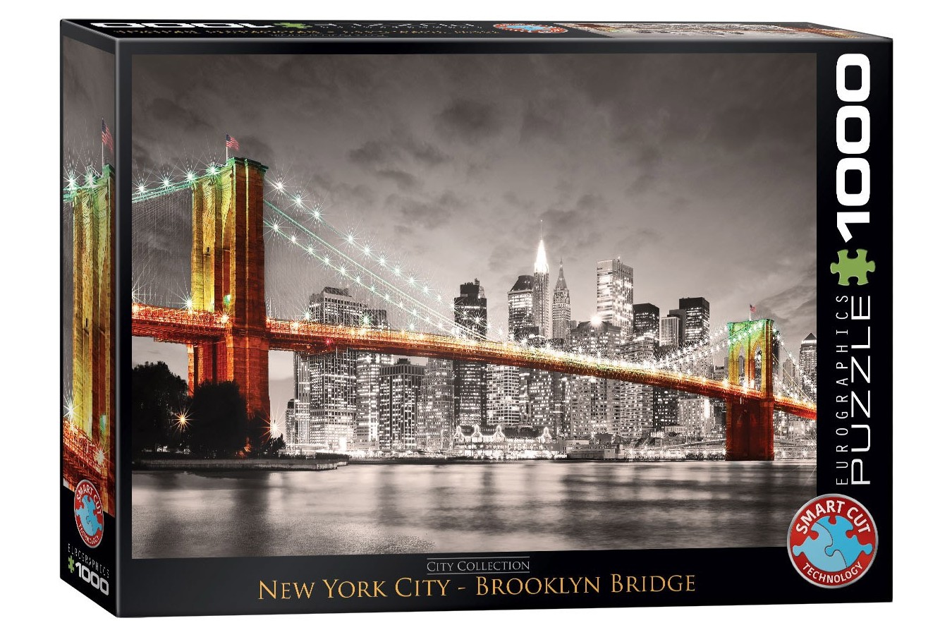 Puzzle Eurographics - New York City Brooklyn Bridge, 1000 piese (6000-0662)
