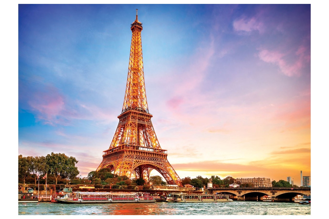 Puzzle Eurographics - Paris Eiffel Tower, 1000 piese (6000-0765)