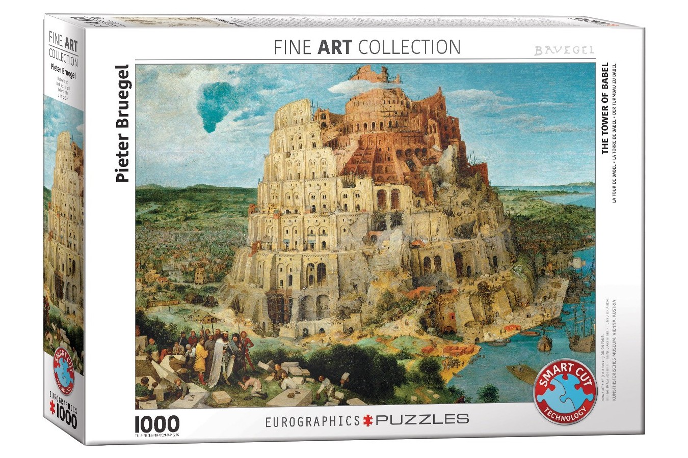 Puzzle Eurographics - Pieter Bruegel: The Tower of Babel, 1000 piese (6000-0837)