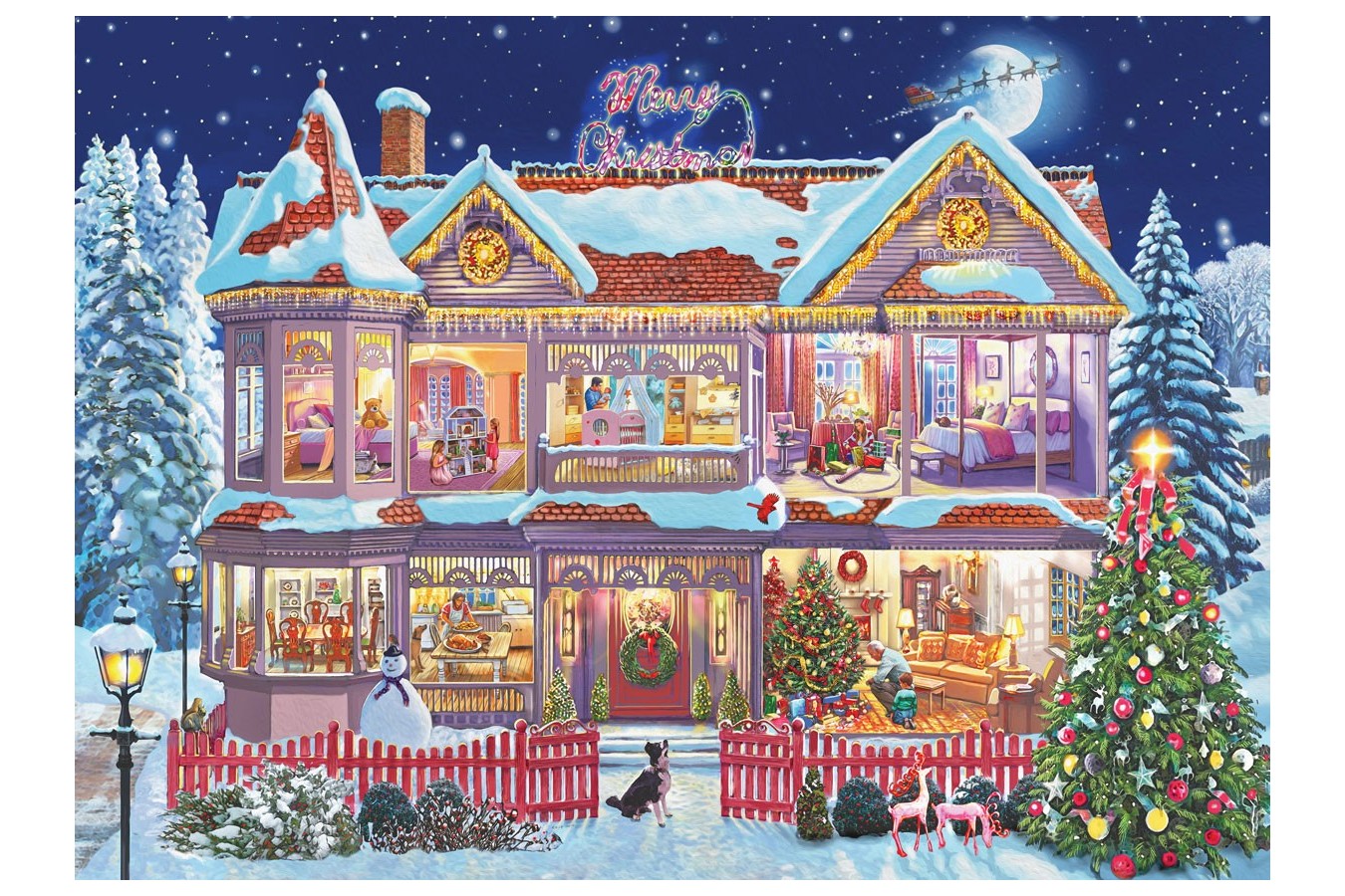 Puzzle Eurographics - Steve Crisp: Getting Ready Christmas, 1000 piese (6000-0973)