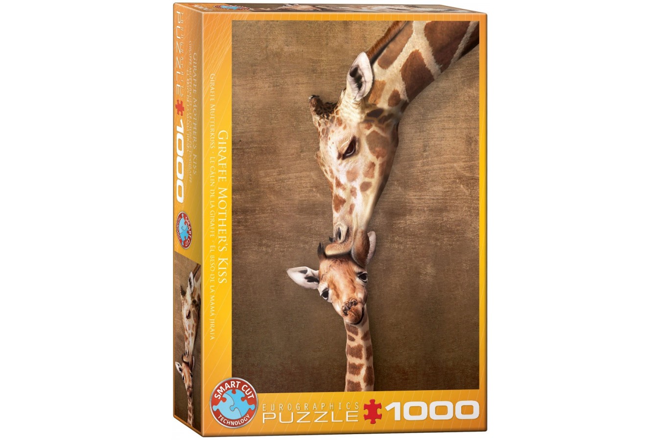 Puzzle Eurographics - The mother Giraffe and its girafon, 1000 piese (6000-0301)