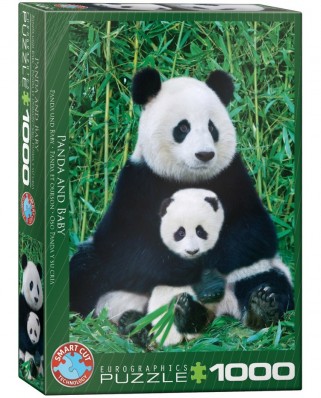 Puzzle Eurographics - The Panda family, 1000 piese (6000-0173)