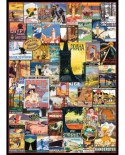 Puzzle Eurographics - Travel around the World - Vintage Posters, 1000 piese (6000-0755)