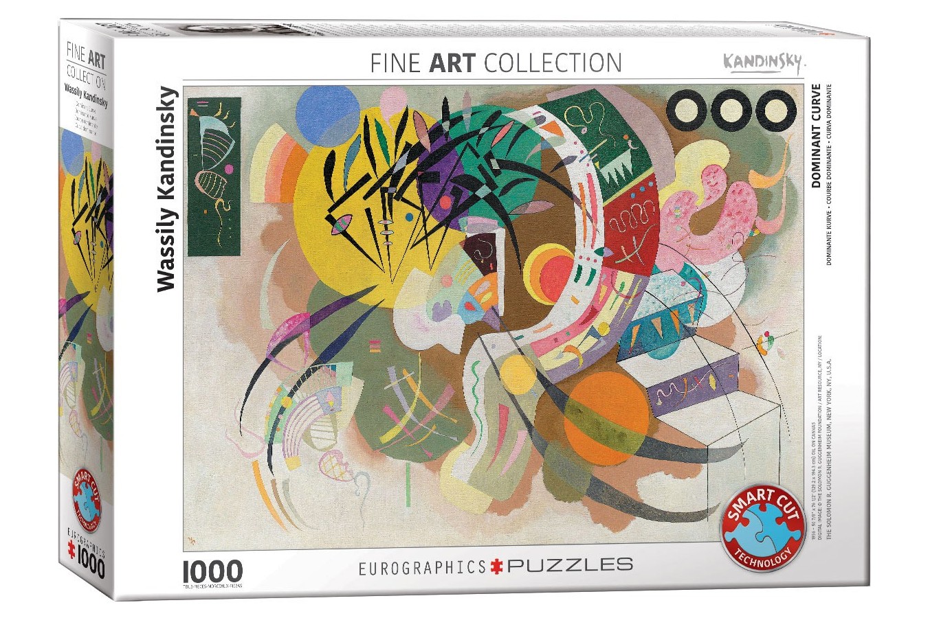 Puzzle Eurographics - Vassily Kandinsky: Dominant Curve, 1000 piese (6000-0839)