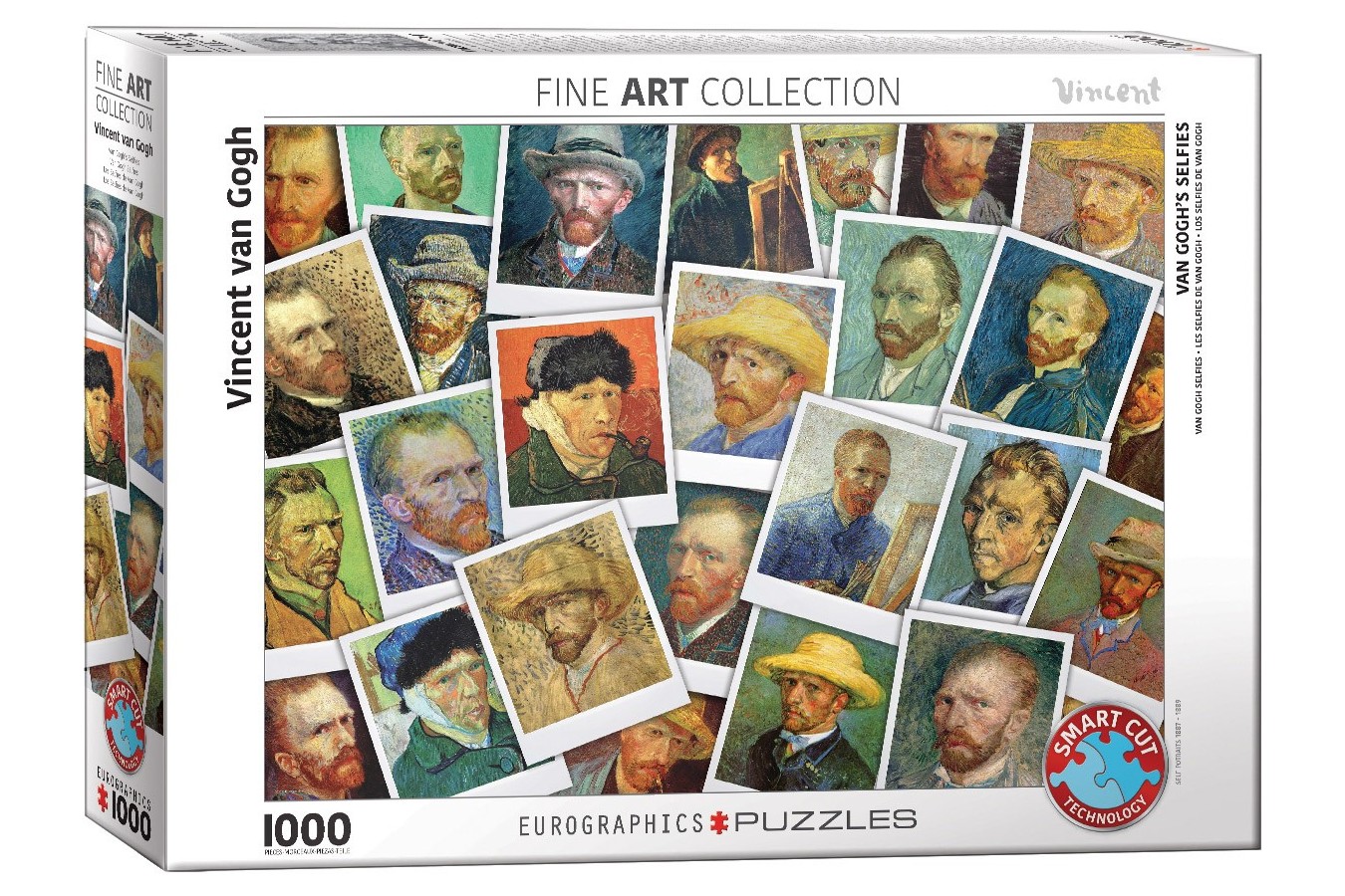 Puzzle Eurographics - Vincent Van Gogh: Selfies, 1000 piese (6000-5308)