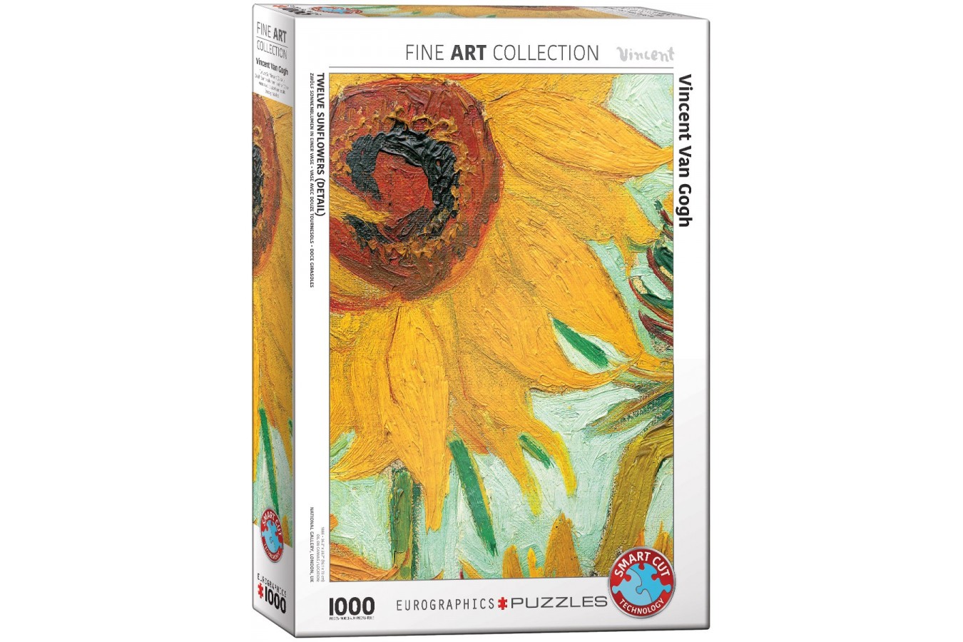 Puzzle Eurographics - Vincent Van Gogh: Sunflower (Detail), 1000 piese (6000-5429)