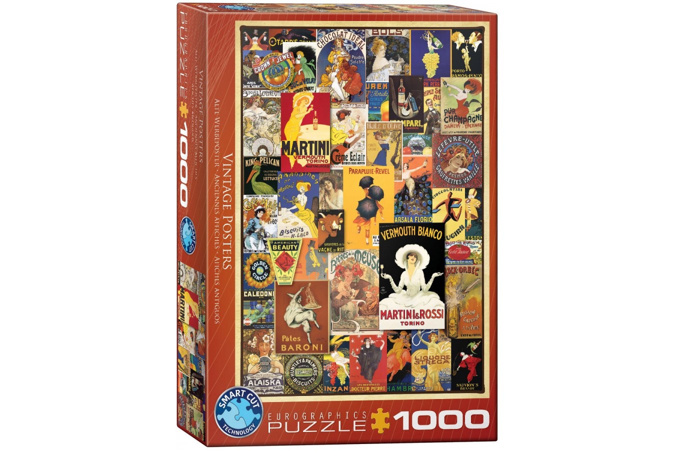 Puzzle Eurographics - Vintage Posters, 1000 piese (6000-0769)