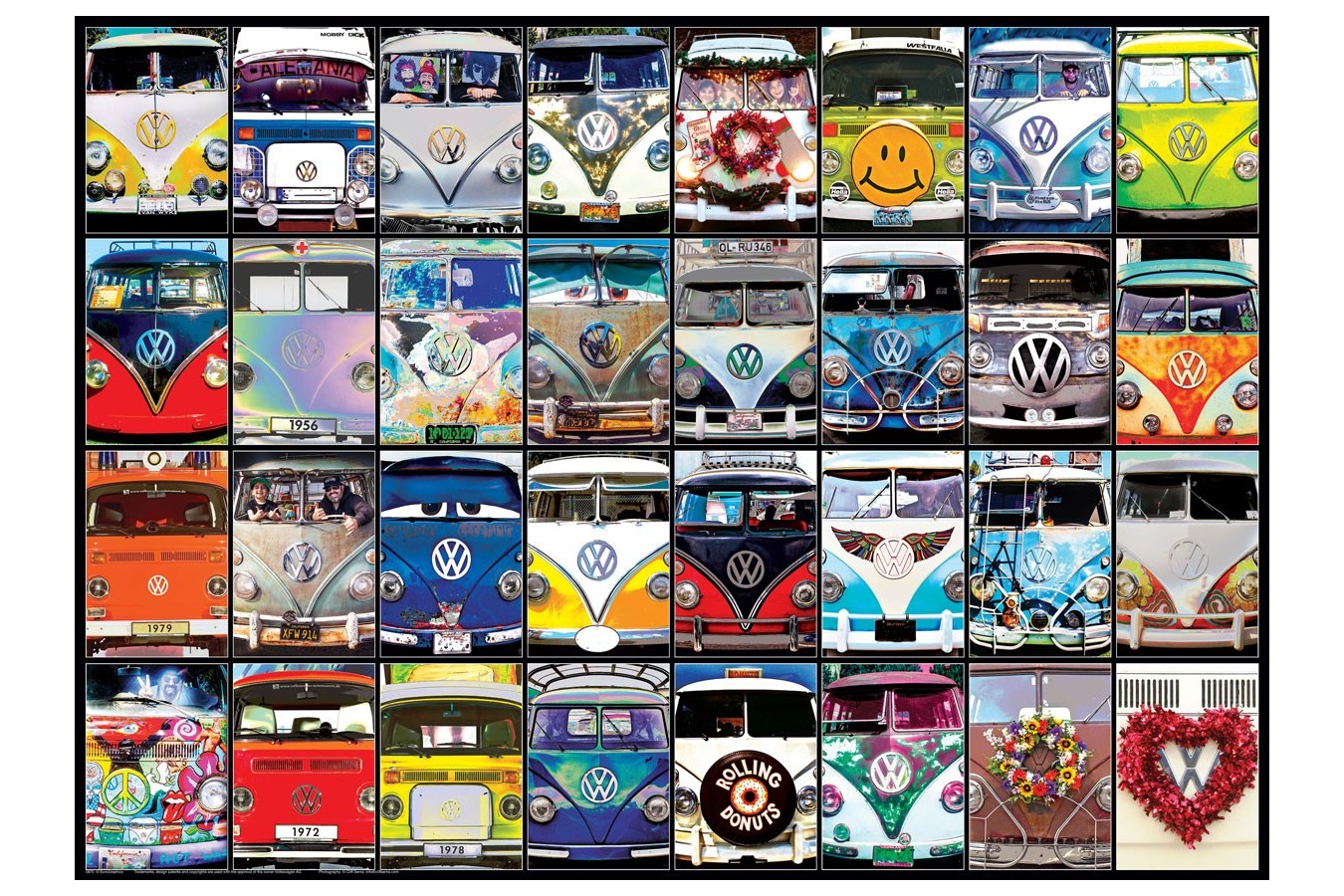 Puzzle Eurographics - VW Bus - Cool Faces, 1000 piese (6000-0870)