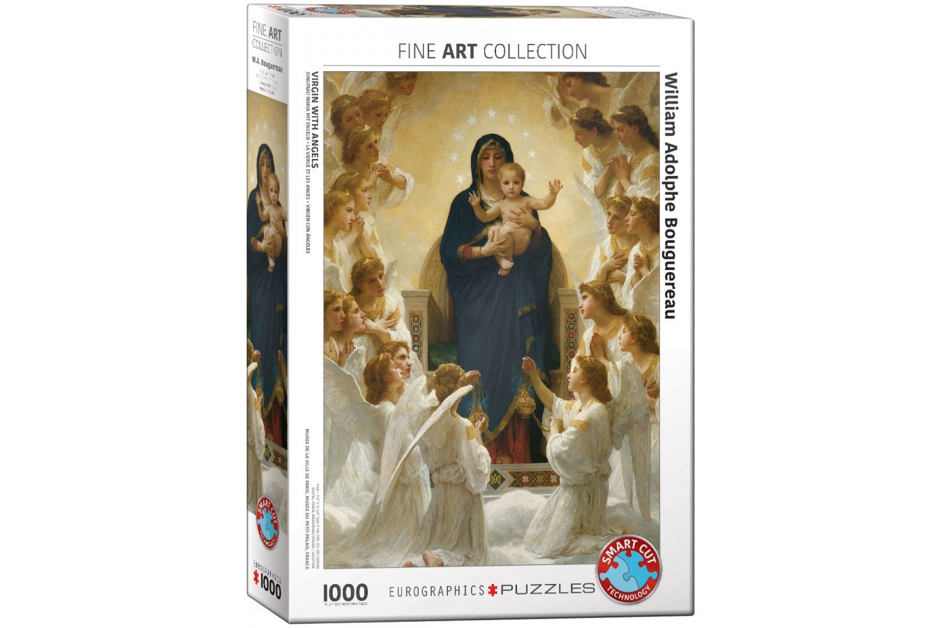 Puzzle Eurographics - William Bouguereau: Jungfrau Maria mit Engeln, 1000 piese (6000-7064)