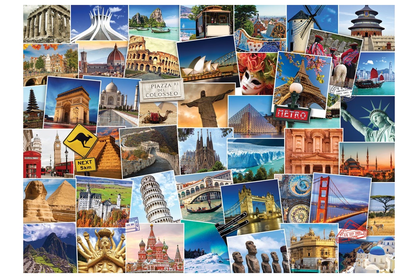 Puzzle Eurographics - World Globetrotter, 1000 piese (6000-0751)