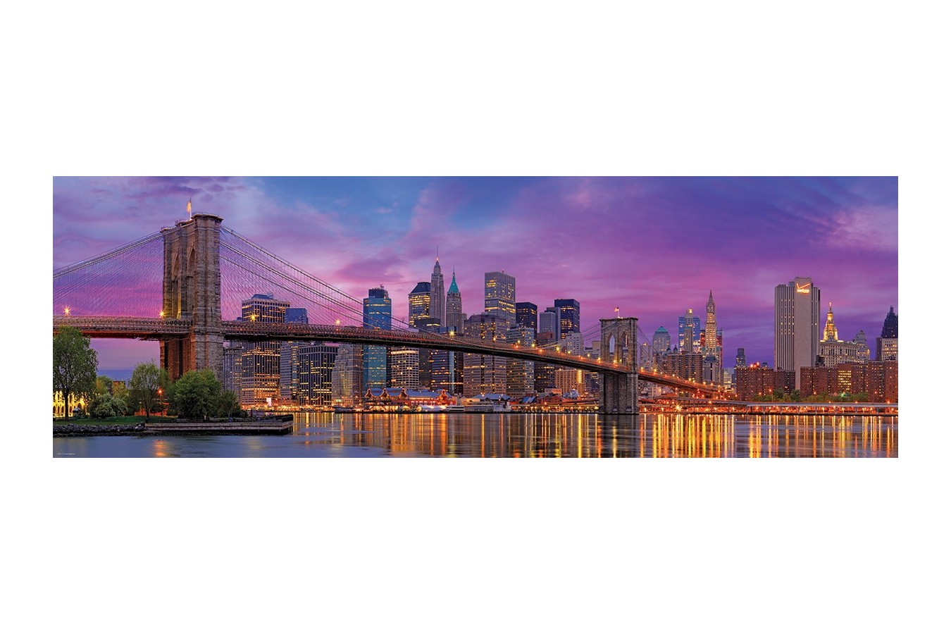 Puzzle panoramic Eurographics - Brooklyn Bridge, New York, 1000 piese (6010-5301)