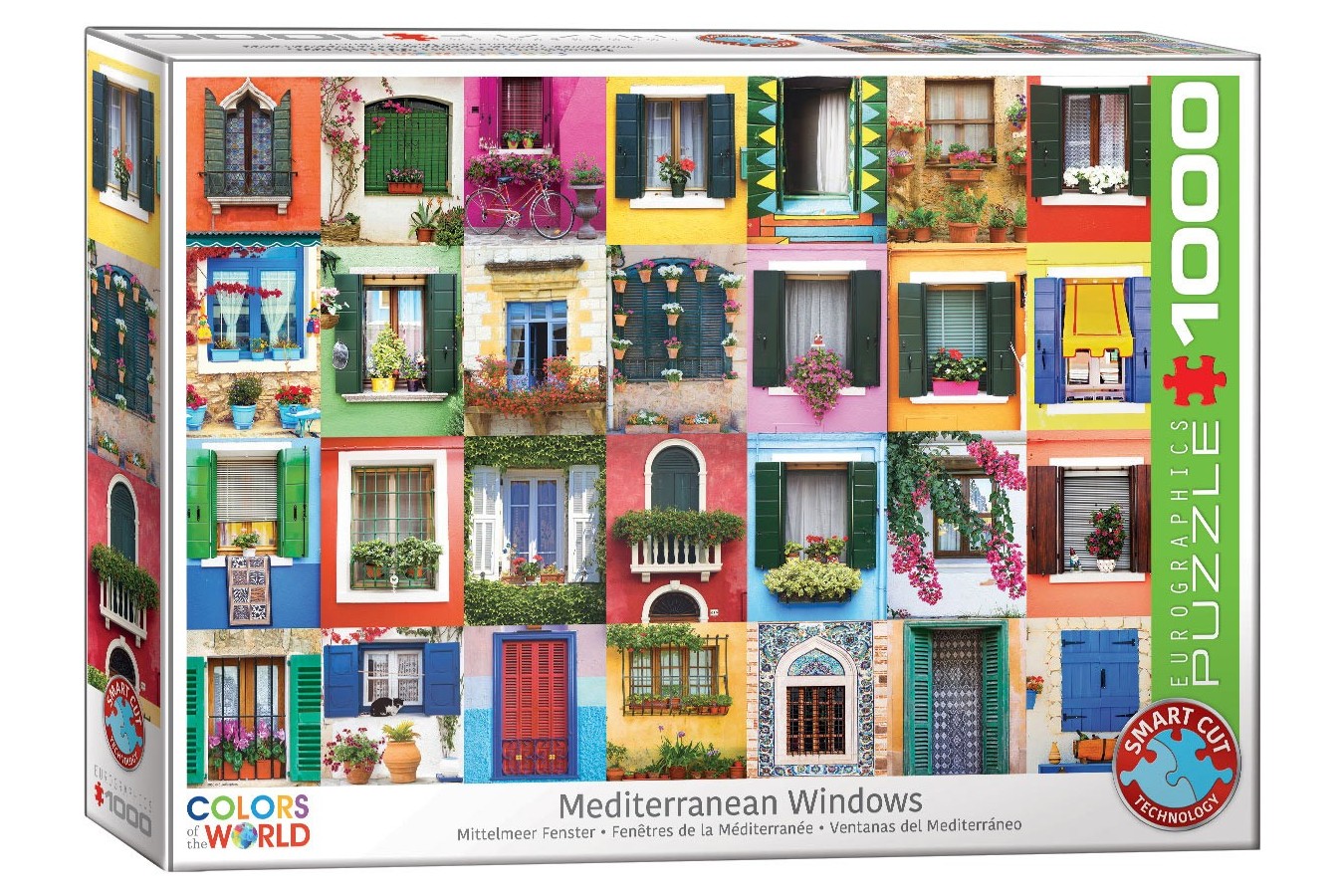Puzzle Eurographics - Mediterranean Windows, 1000 piese (6000-5350)