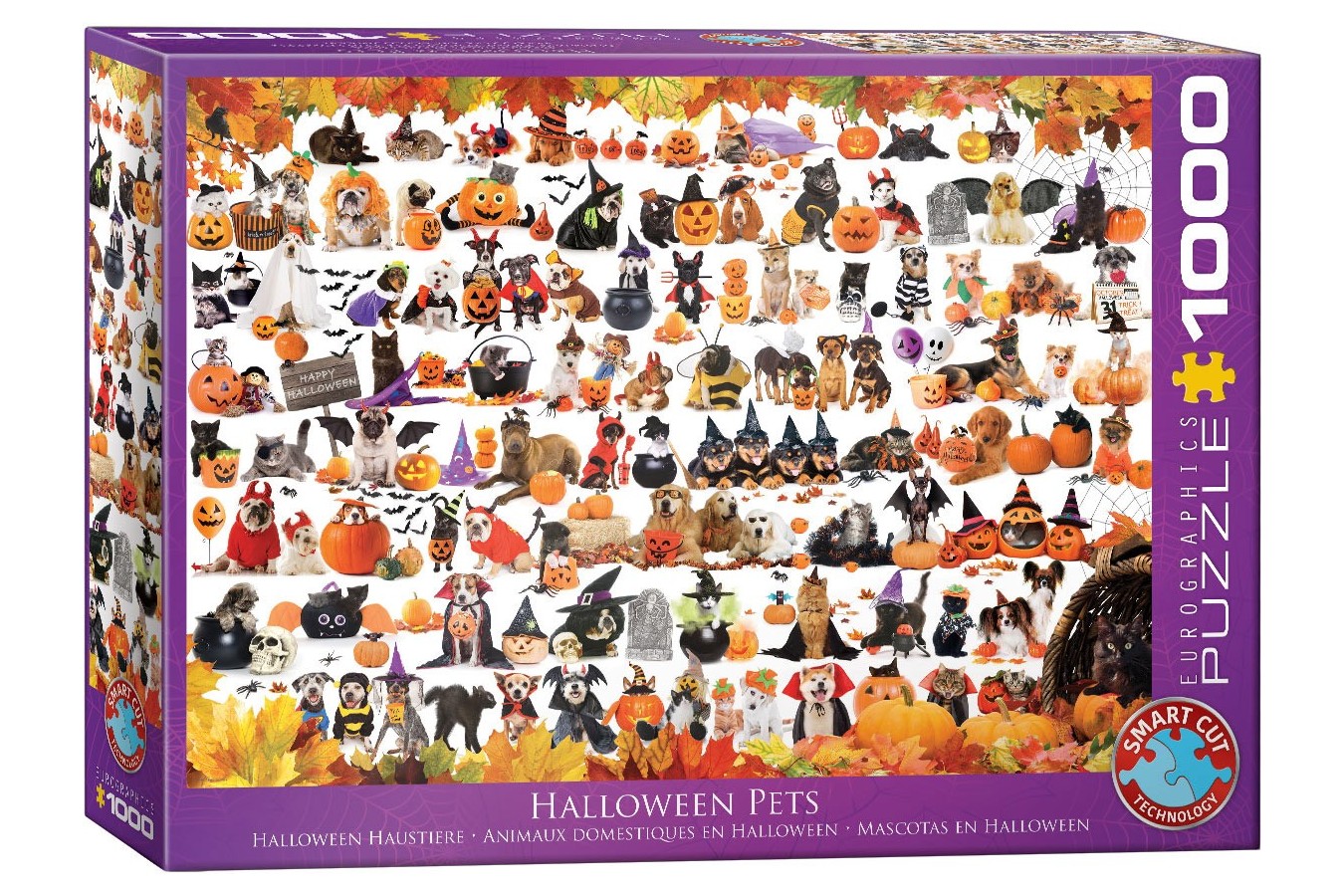Puzzle Eurographics - Halloween Puppies and Kittens, 1000 piese (6000-5416)