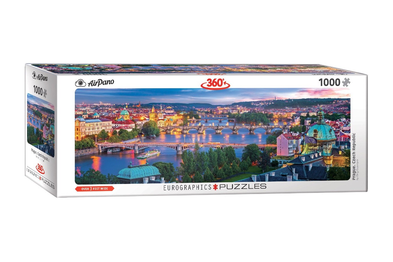 Puzzle panoramic Eurographics - Prague Czech Republic, 1000 piese (6010-5372)