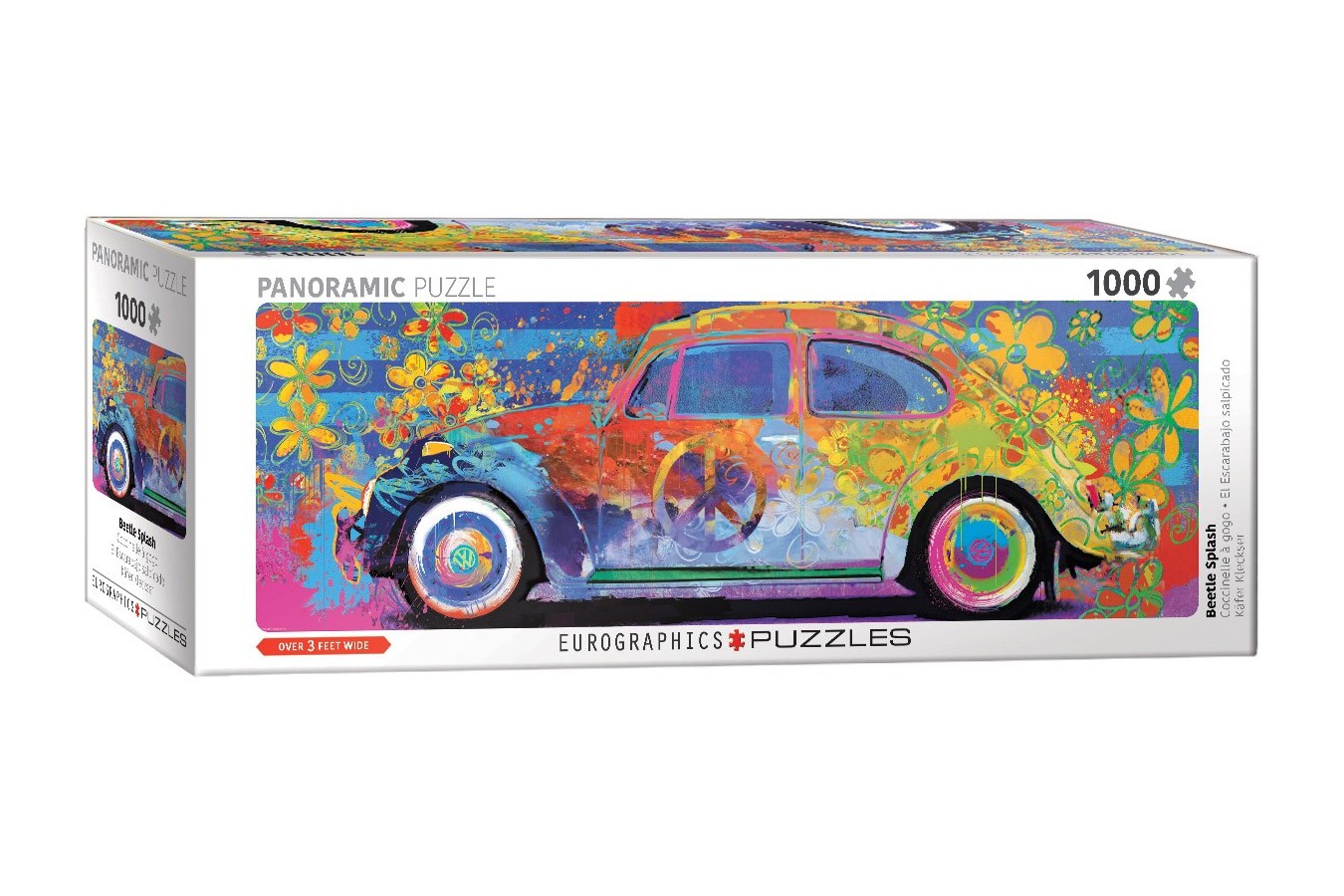 Puzzle panoramic Eurographics - VW Beetle - Splash Pano, 1000 piese (6010-5441)