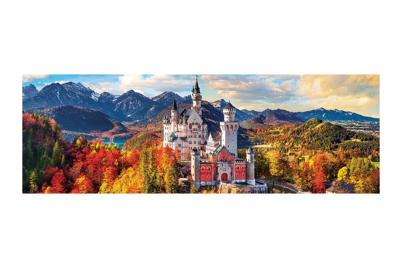 Puzzle panoramic Eurographics - Neuschwanstein in Fall, 1000 piese (6010-5444)
