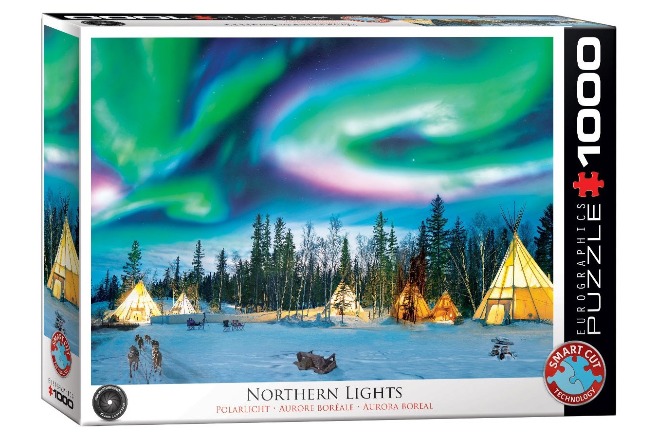 Puzzle Eurographics - Northern Lights - Yellowknife, 1000 piese (6000-5435)