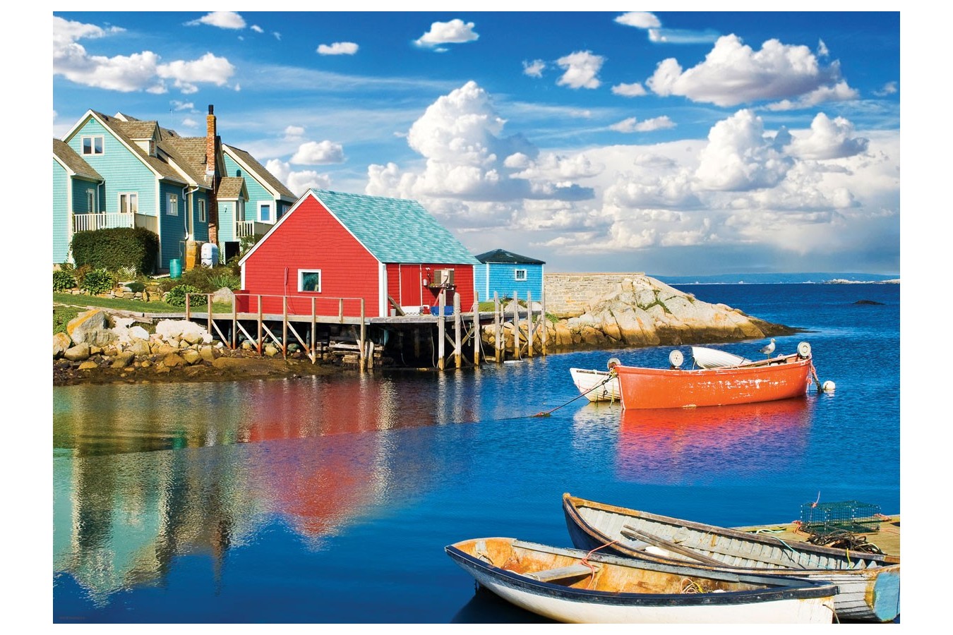 Puzzle Eurographics - Peggy's Cove Nova Scotia, 1000 piese (6000-5438)