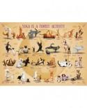 Puzzle Eurographics - Yoga is A Family Activity, 500 piese XXL (6500-5354)
