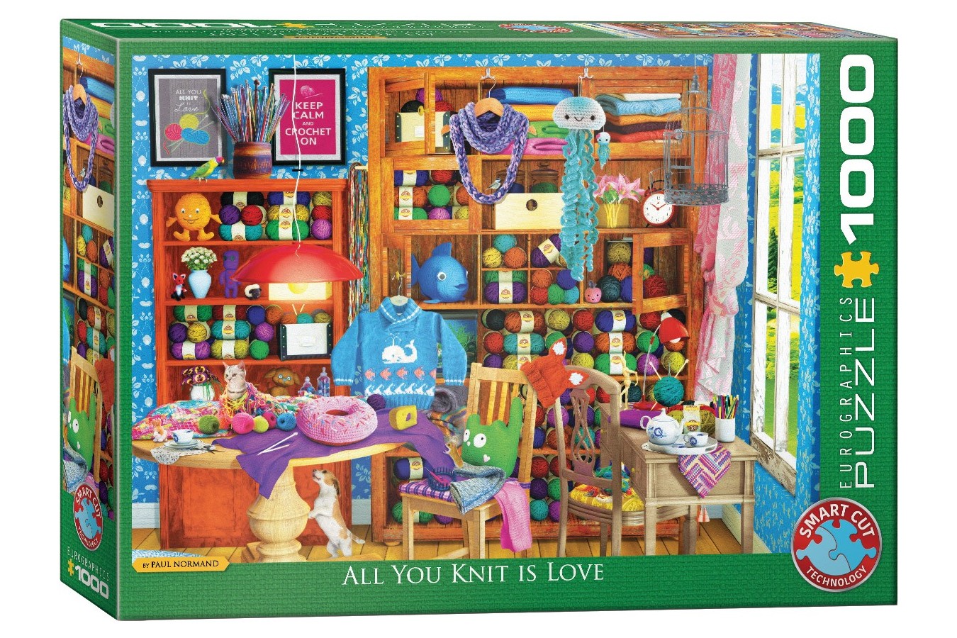 Puzzle Eurographics - All you Knit is Love, 1000 piese (6000-5405)