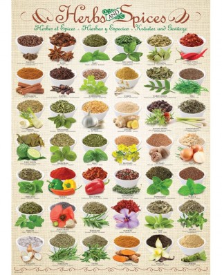 Puzzle Eurographics - Herbs and Spices, 1000 piese (6000-0598)