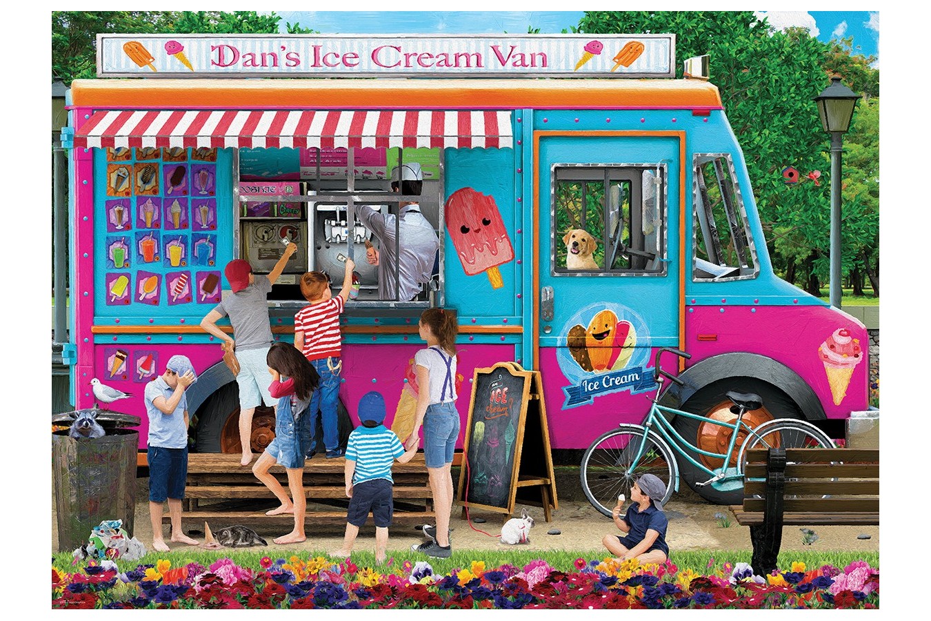 Puzzle Eurographics - Dan's Ice Cream Van P. Normand, 1000 piese (6000-5519)