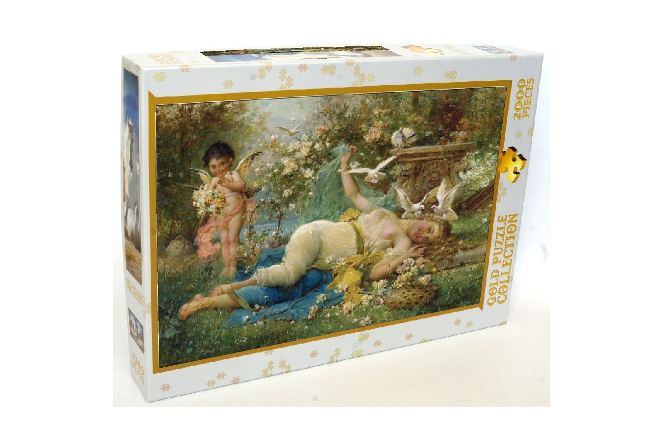 Puzzle Gold Puzzle - Joseph Bernard: Venus and Cupid, 2000 piese (Gold-Puzzle-60874)